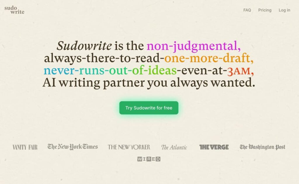 Sudowrite: Your AI-Powered Writing Partner