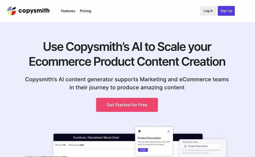 Copysmith: AI-Powered eCommerce Content Creation