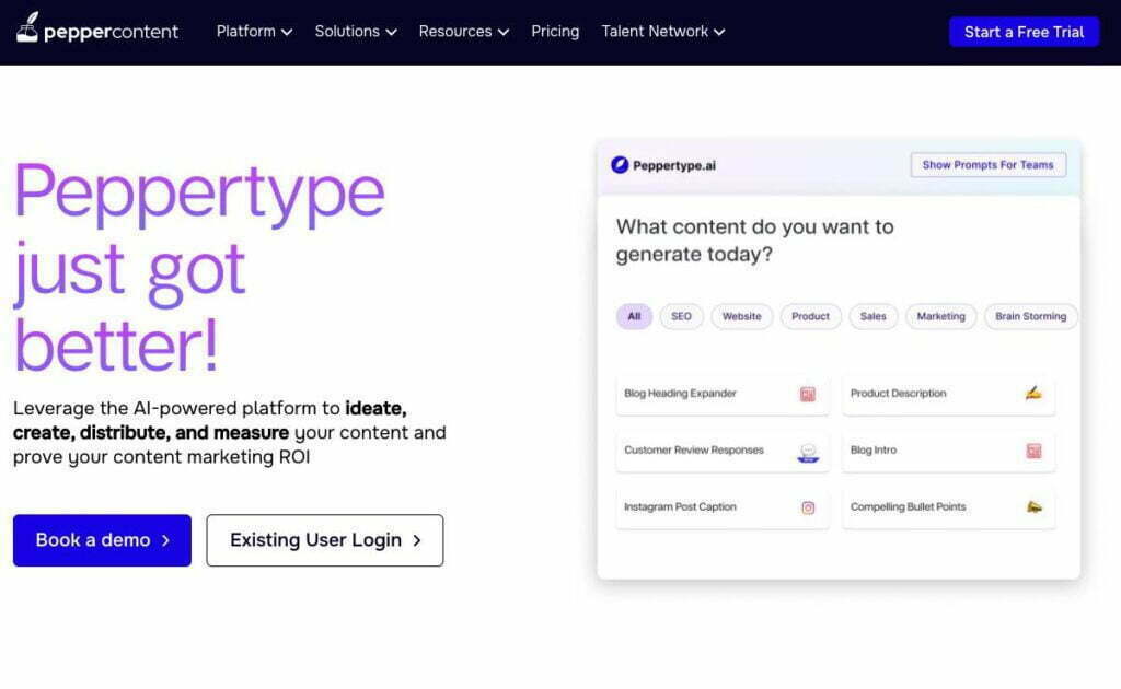 Peppertype AI: AI-Powered Content Creation and Management Platform